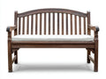 Bancos de jardín de madera 128x63x94 cm marrón oscuro para terraza diseño clásico