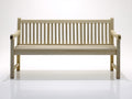 Bancos de jardín de madera 150 x 58 x 86 cm - madera clara - respaldo vertical de listones