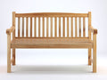 Bancos de jardín de madera maciza 168x63x88 cm - madera natural - respaldo recto con listones